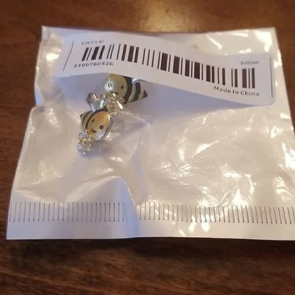 Honey bee earrings - Picture 3 of 6